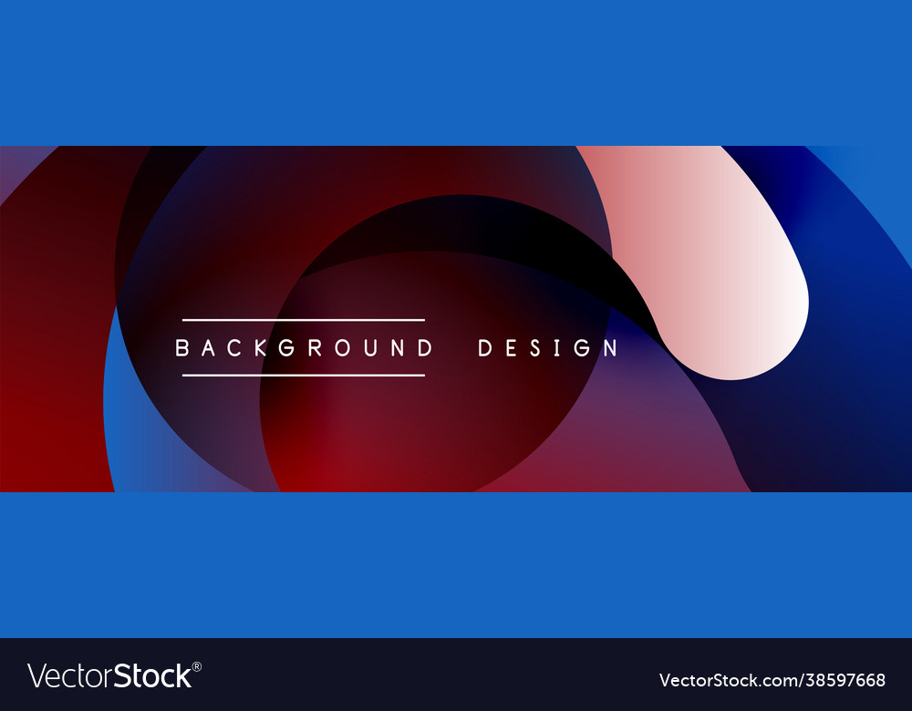 Abstract overlapping lines and circles geometric vector image Abstract overlapping lines and circles geometric