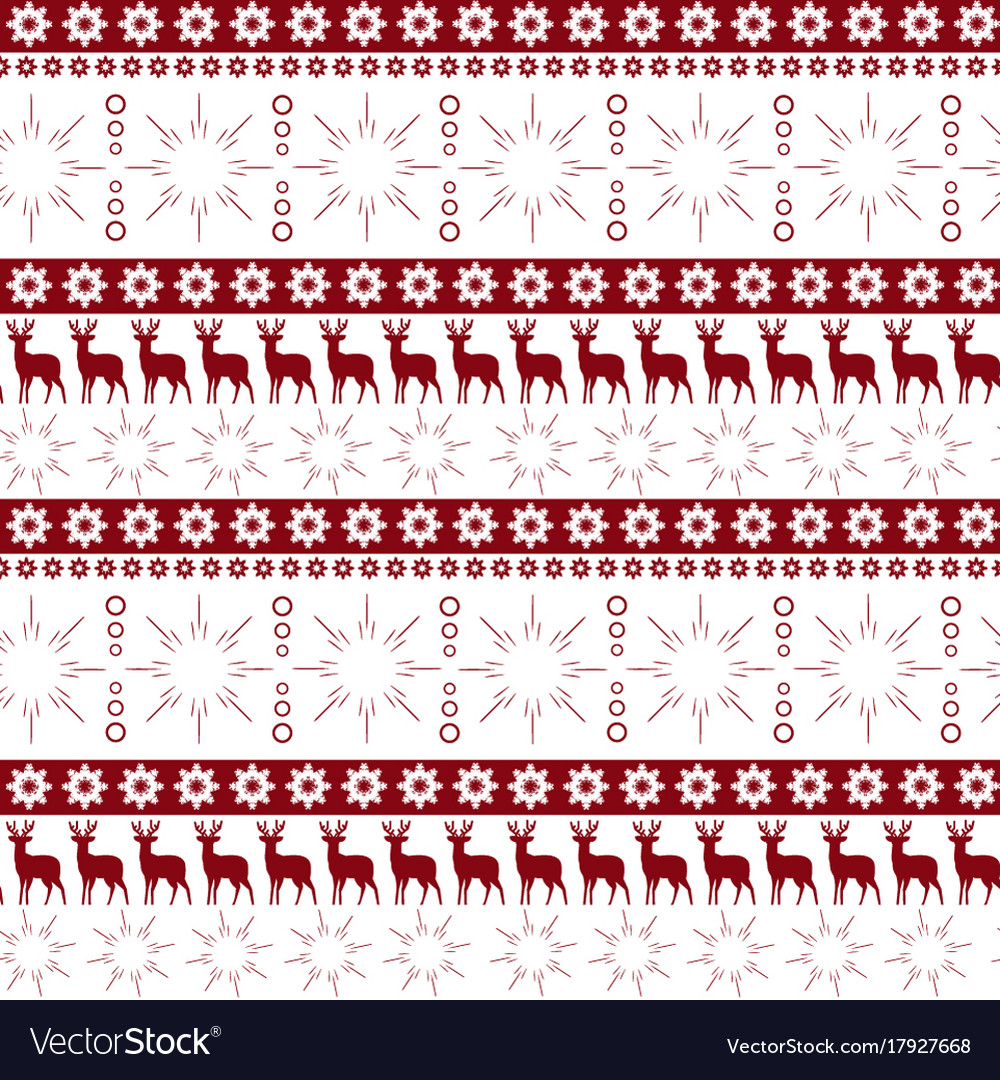 Christmas seamless pattern winter holidays