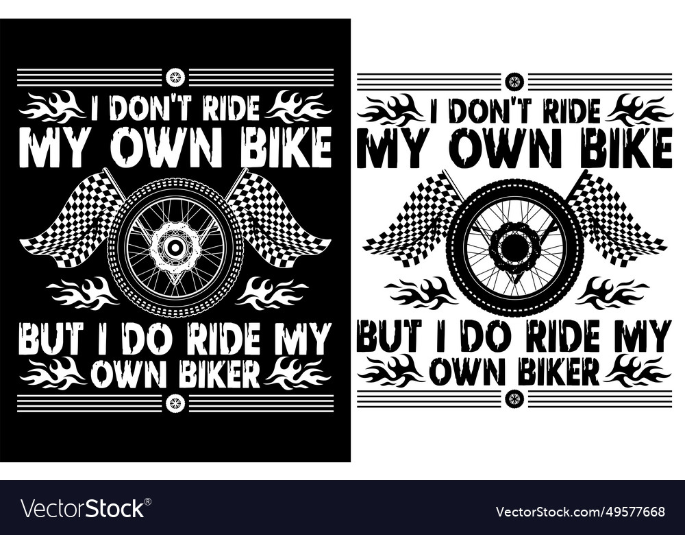 Motorcycle riding tshirt design vector image Motorcycle riding tshirt design