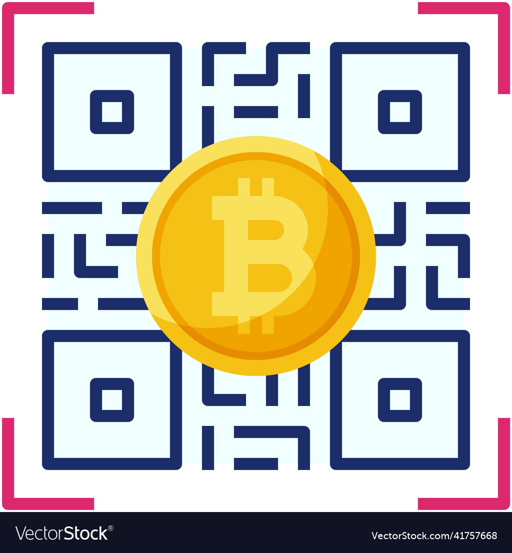 Qr code icon bitcoin related