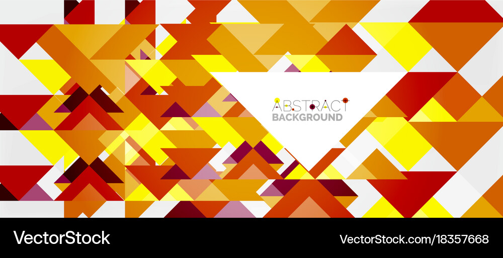 Triangle pattern design background Royalty Free Vector Image