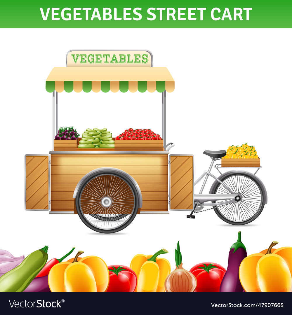 Vegetables street cart