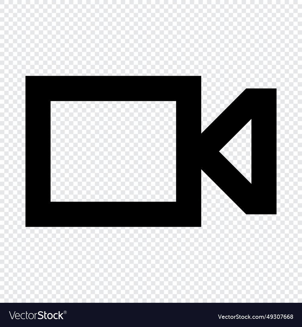 Video icon suitable for website ui design vector image Video icon suitable for website ui design