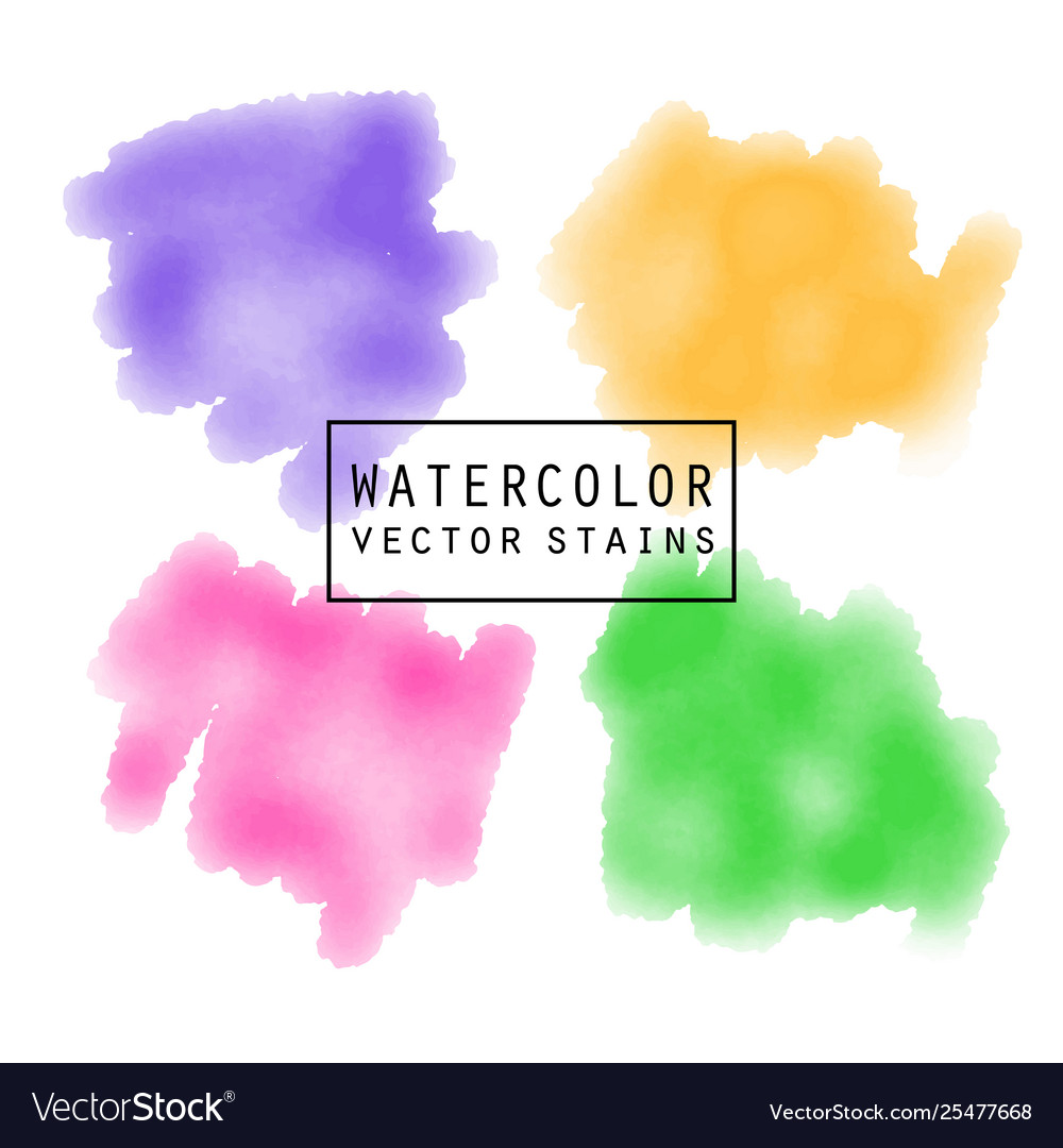 Watercolor Splatter Elements