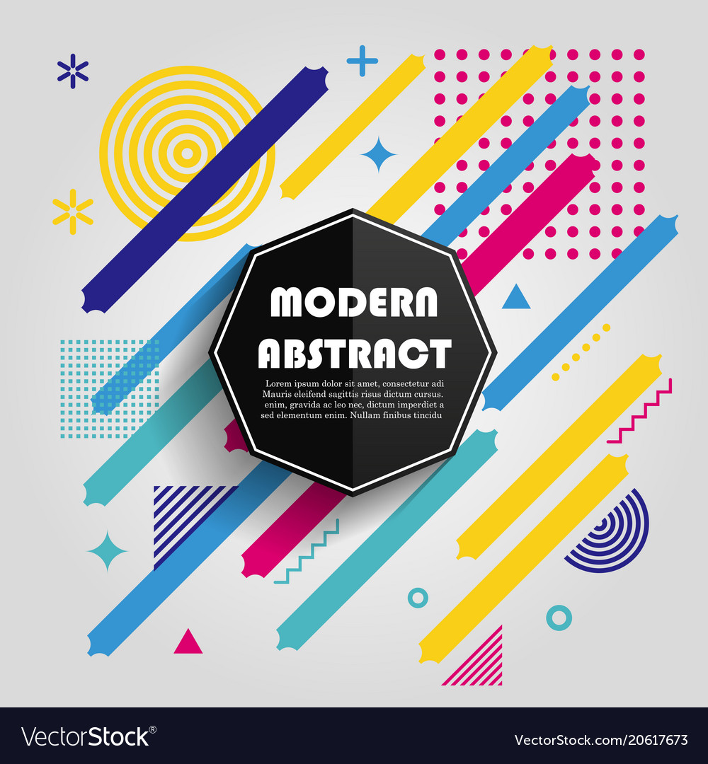 Abstract colorful geometric pattern design