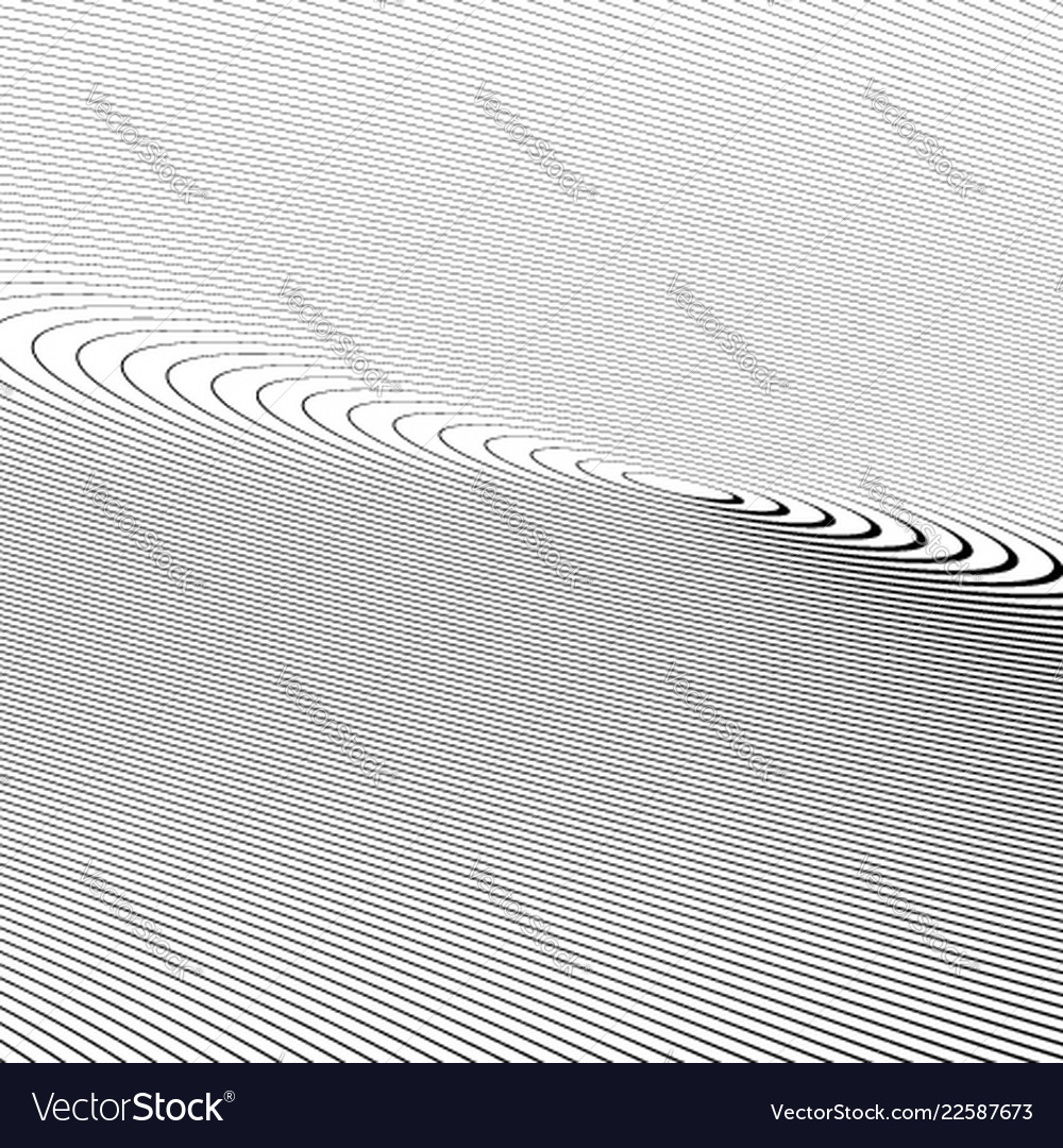 Circle pattern with dynamic irregular lines vector image Circle pattern with dynamic irregular lines