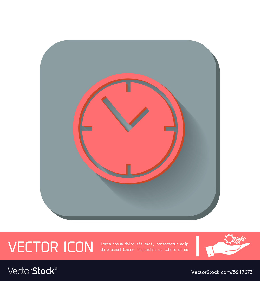 Clock watches icon Royalty Free Vector Image - VectorStock