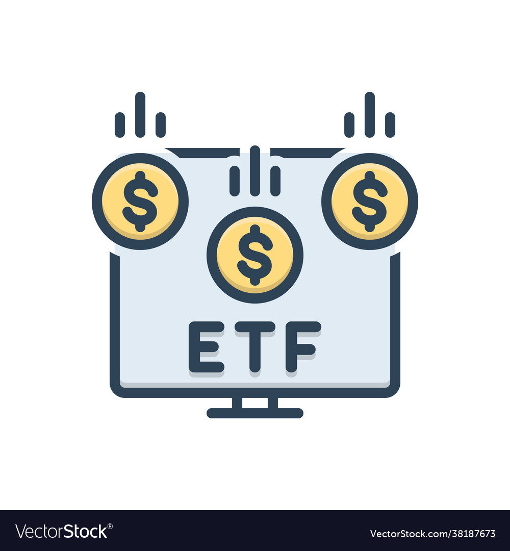 Etf Royalty Free Vector Image Vectorstock