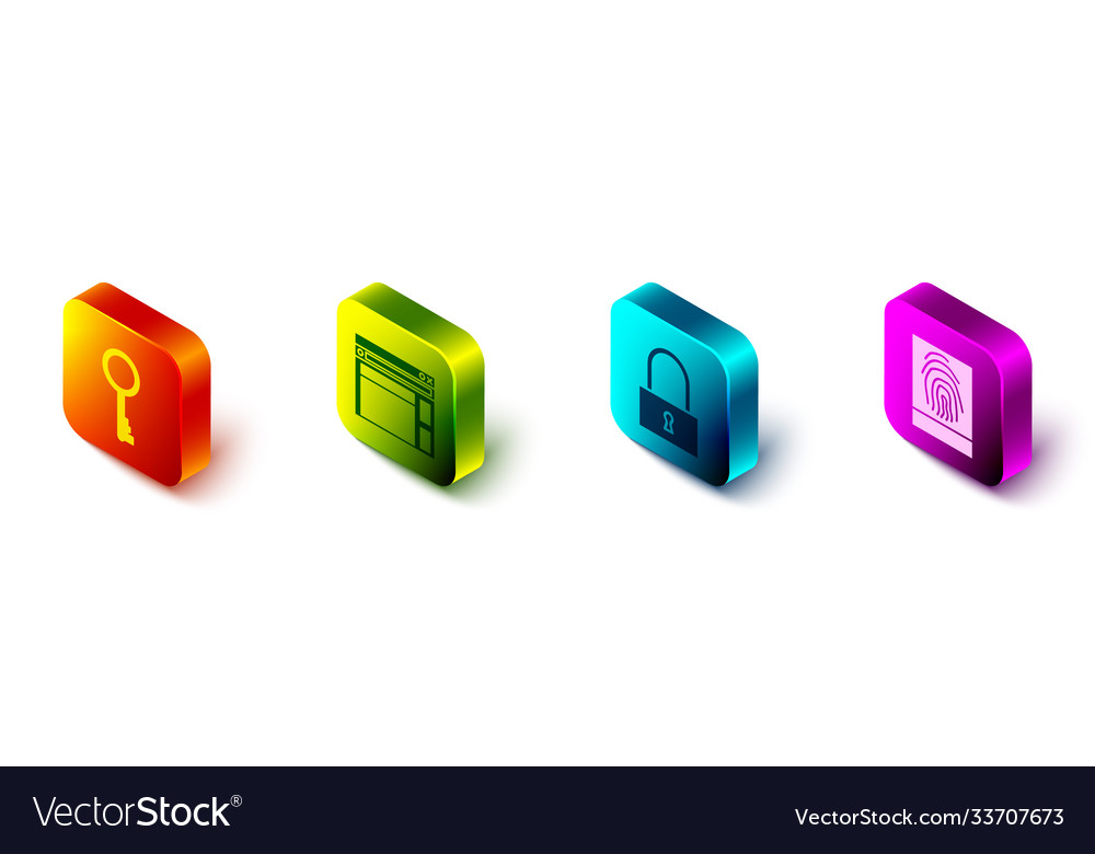 Isometric Key and Lock Set