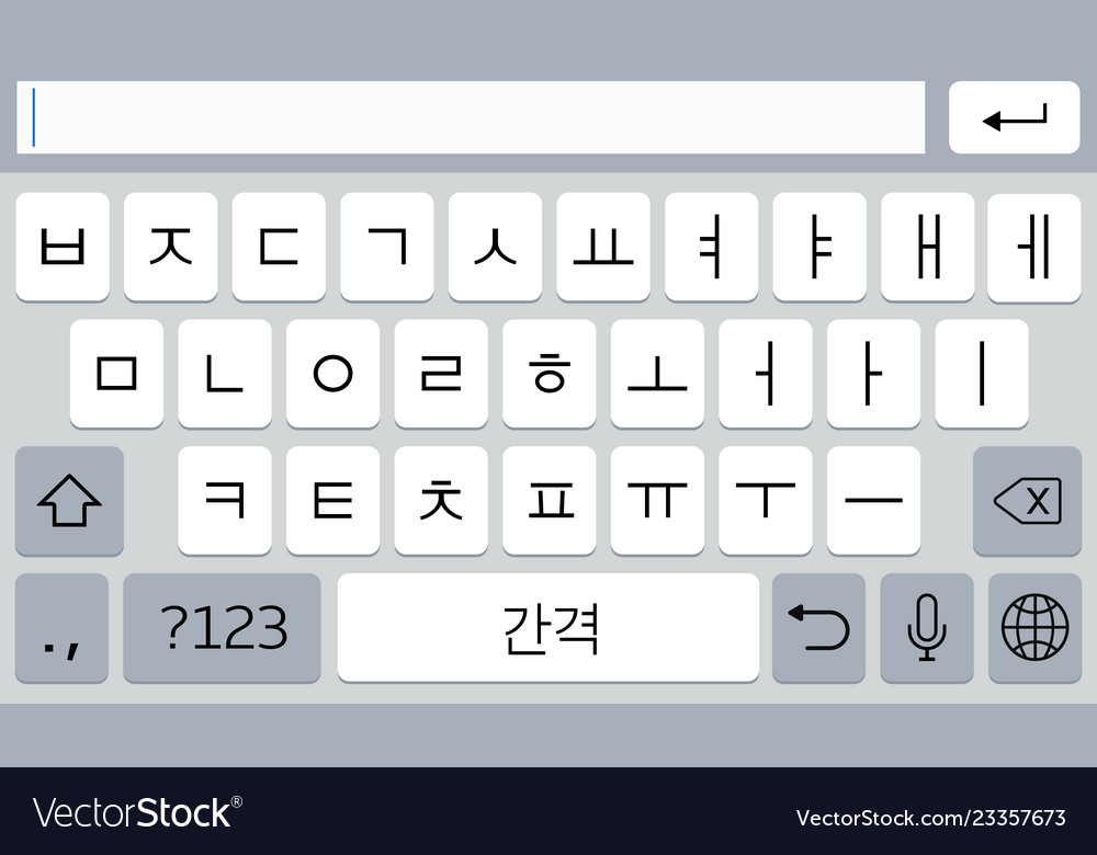 virtual korean keyboard