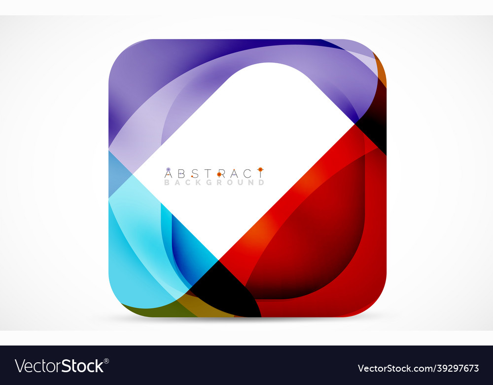 Minimal background abstract square shape vector image Minimal background abstract square shape