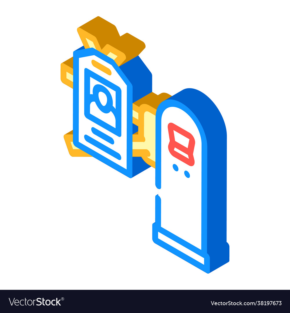 Pass-Taste für den Eintrag zu canteen isometric icon