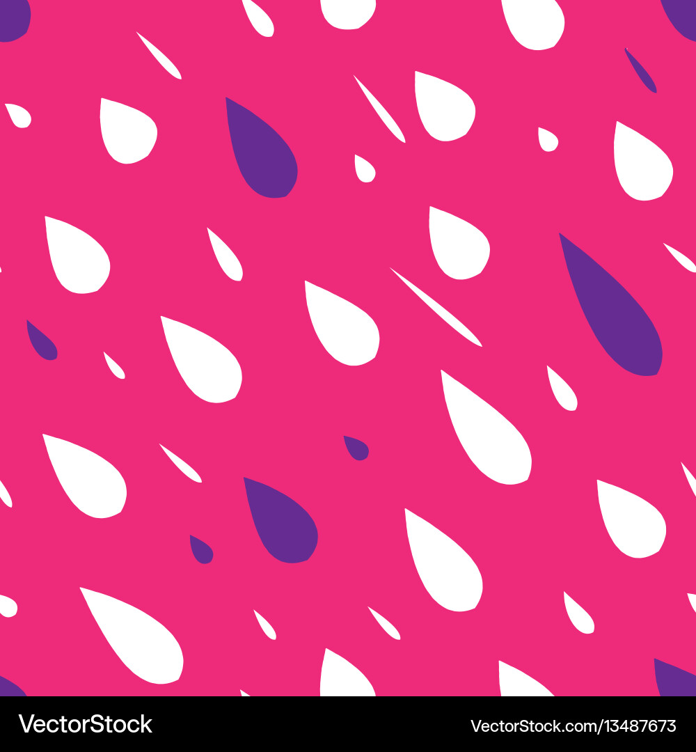 Rain drops seamless pattern Royalty Free Vector Image