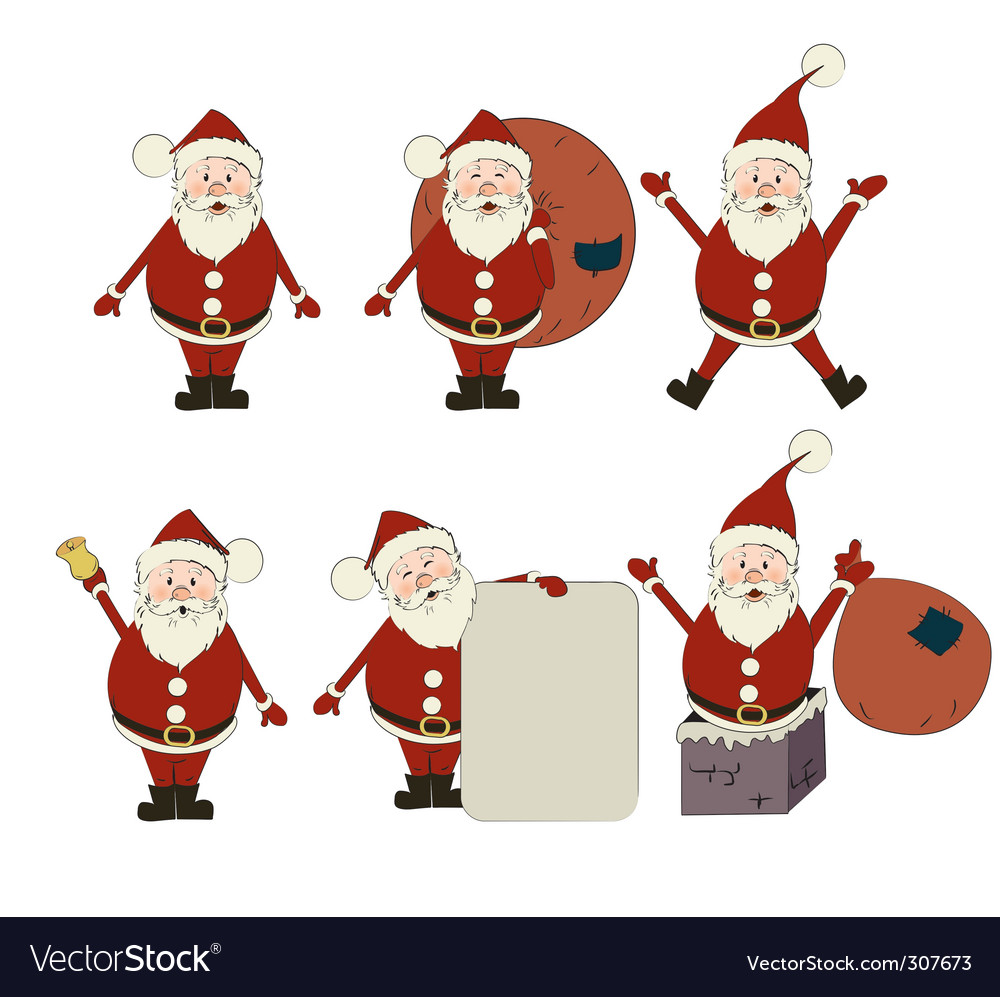 Santa claus Royalty Free Vector Image - VectorStock