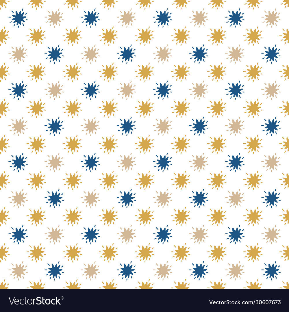 Seamless pattern star doodledesign print fabric