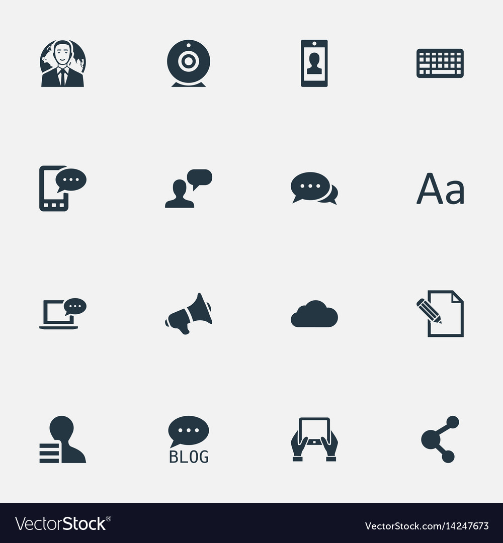 Set of simple user icons