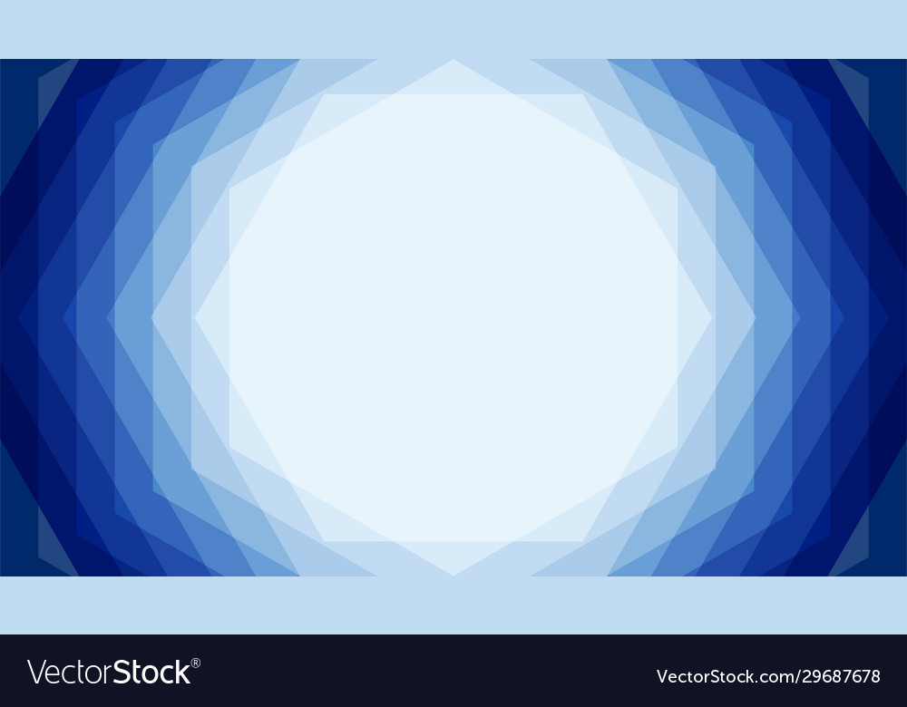 Blue stack hexagon abstract background with copy
