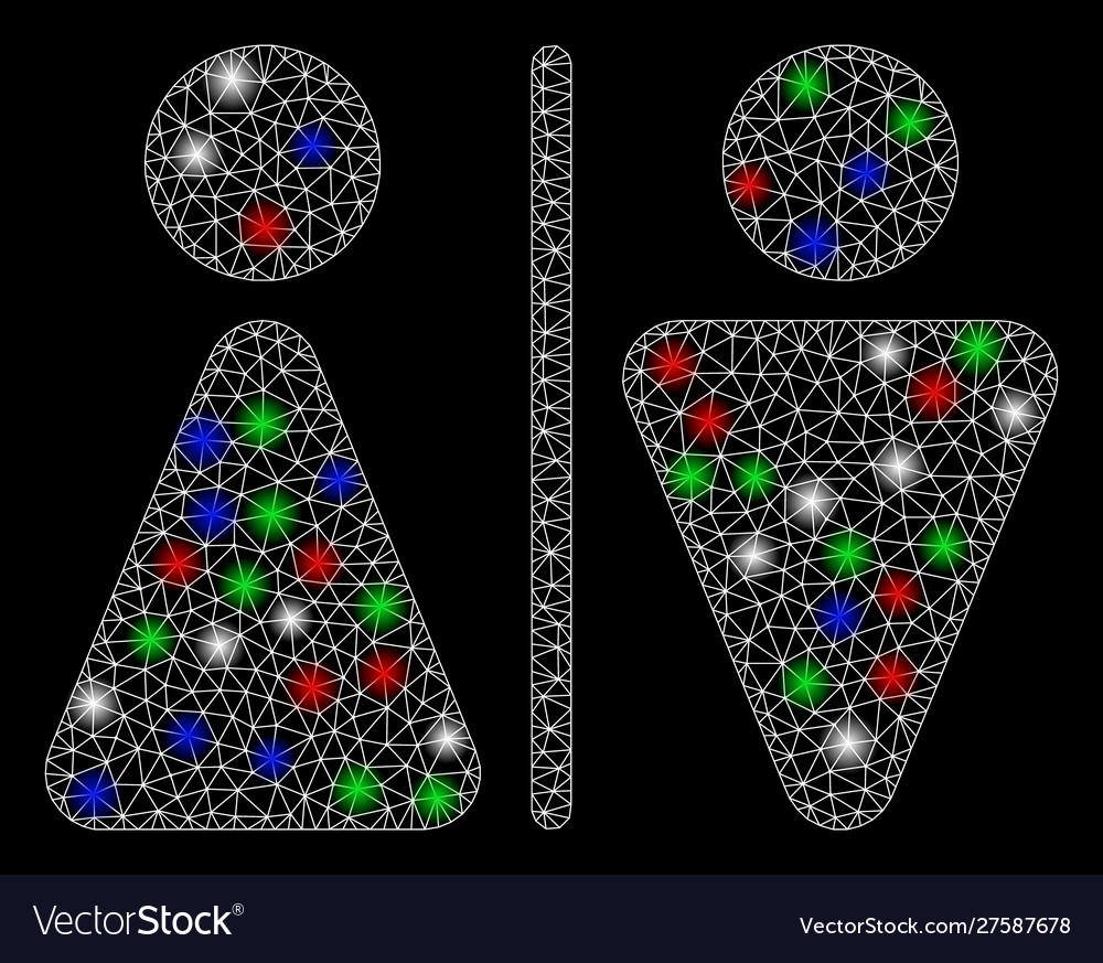 Bright mesh network wc persons with flash spots
