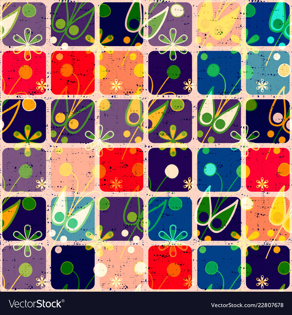 Colorful seamless pattern with ornament