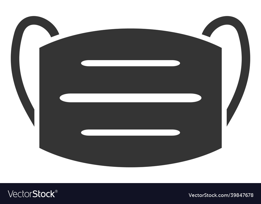 Covid19 mask icon Royalty Free Vector Image - VectorStock