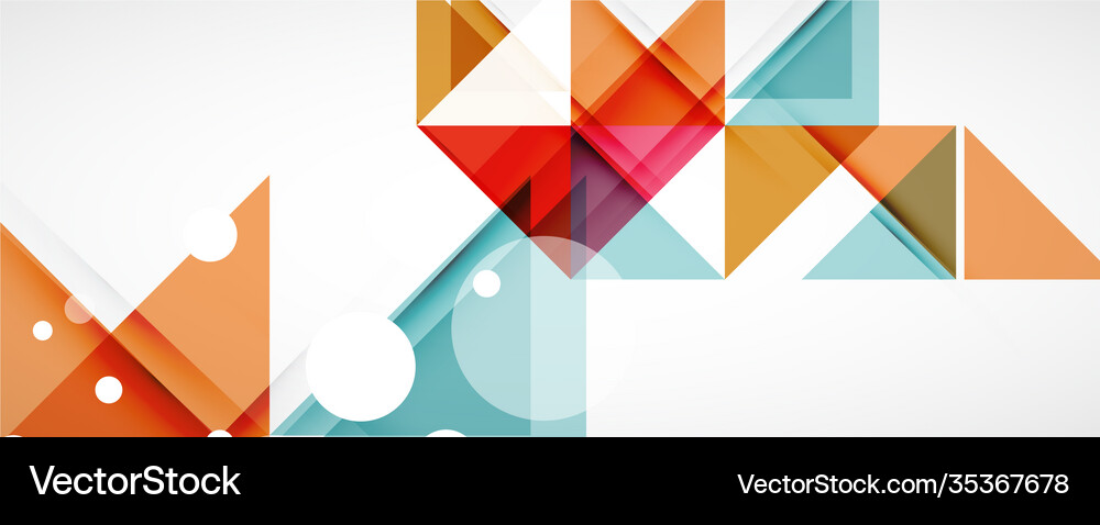 Geometric abstract background techno color Vector Image