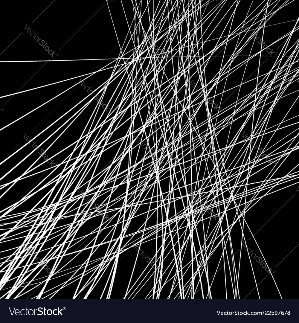Geometric s with random edgy irregular lines vector image Geometric s with random edgy irregular lines