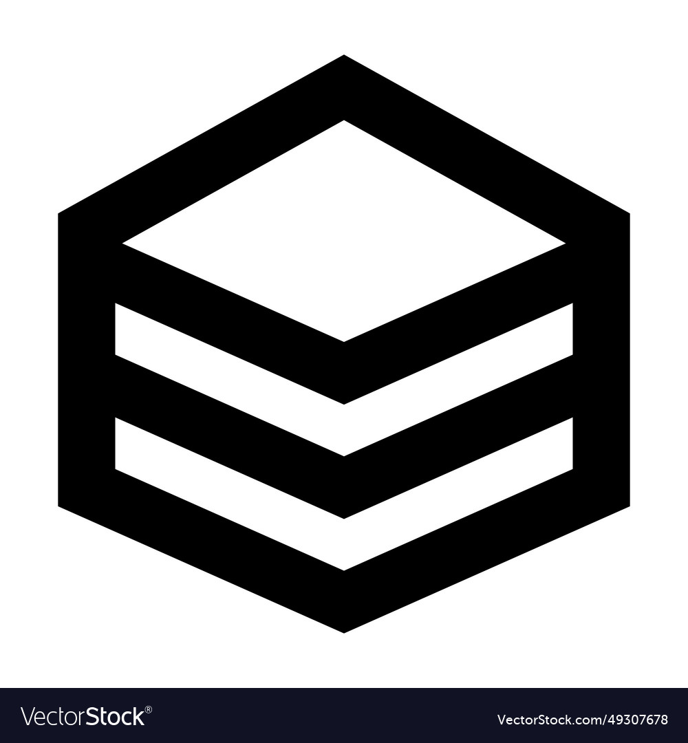 Layer icon suitable for website ui design vector image Layer icon suitable for website ui design
