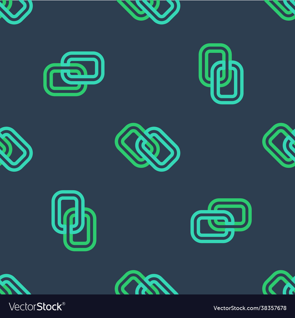 Line chain link icon isolated seamless pattern Vector Image Line chain link icon isolated seamless pattern