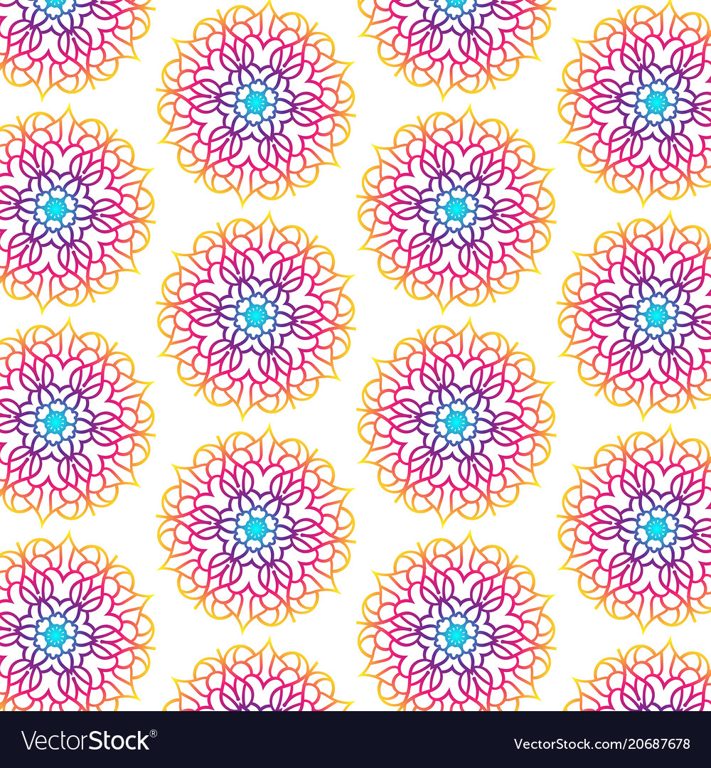 Mandala seamless pattern for backgrounds