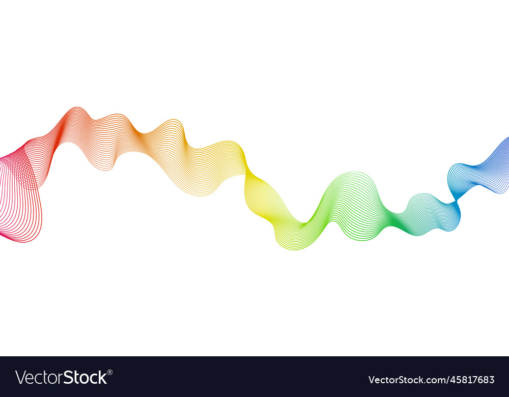 Abstract backdrop with wave gradient lines Vector Image Abstract backdrop with wave gradient lines