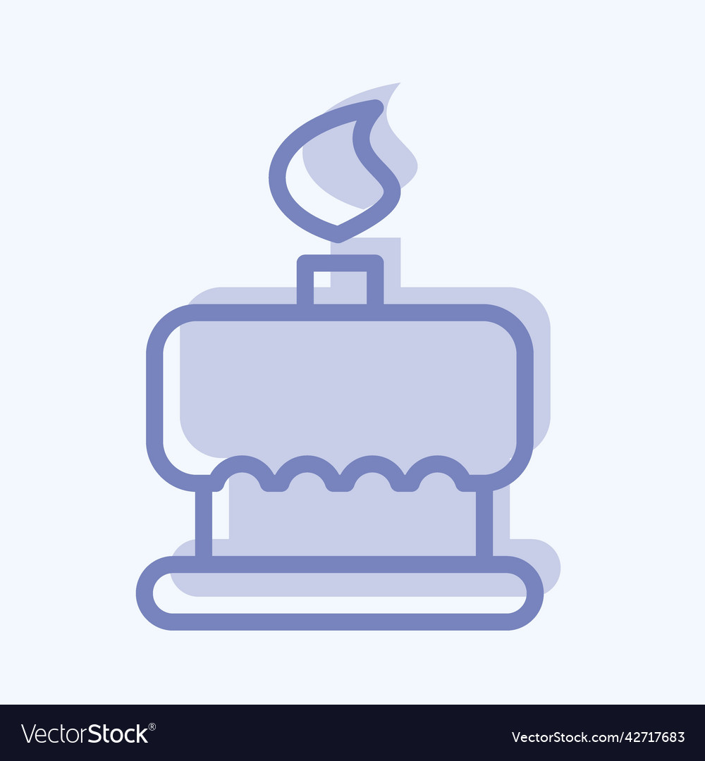 Icon birthday cake suitable for bakery symbol two Vector Image