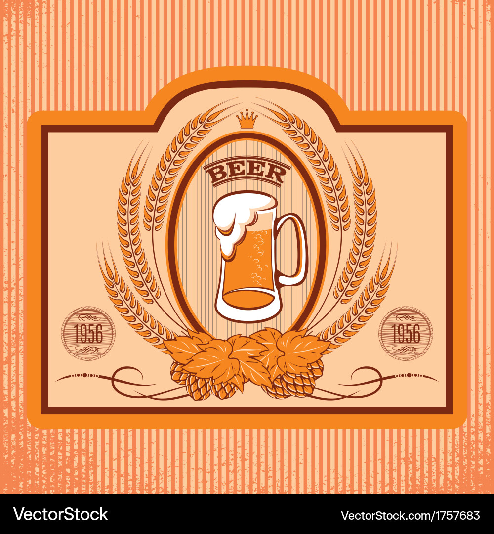 Labels for beer Royalty Free Vector Image - VectorStock