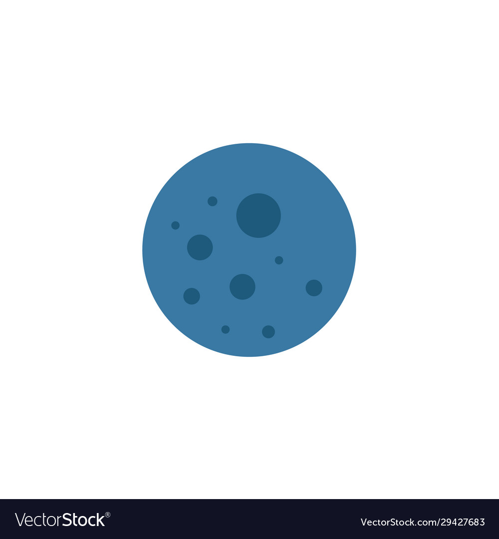 Moon icon simple element from space icons
