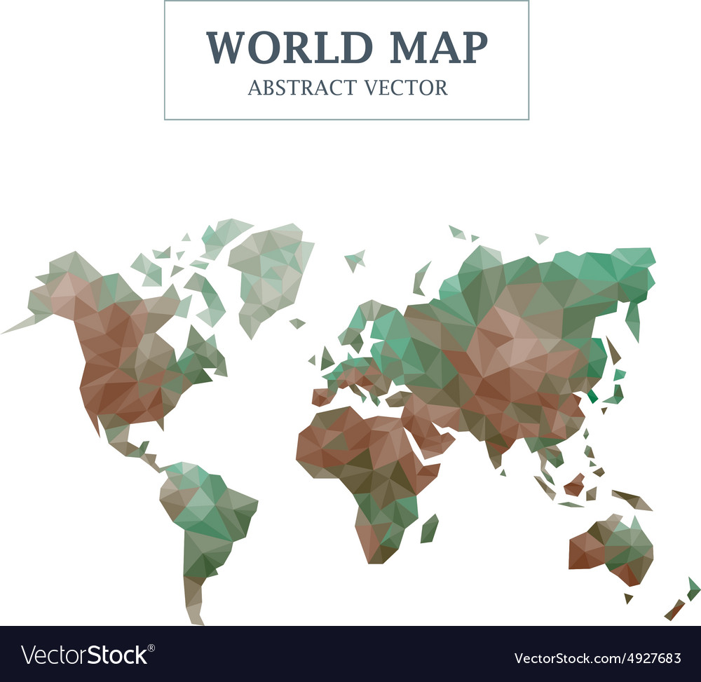 World map abstract design