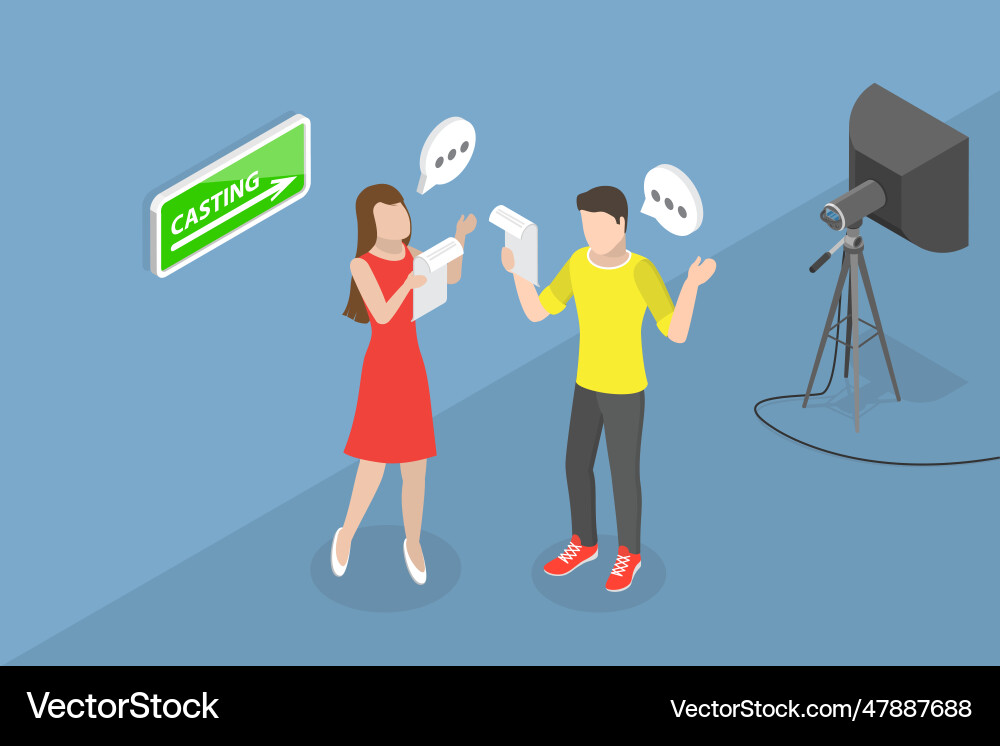 3d isometric flat conceptual Royalty Free Vector Image