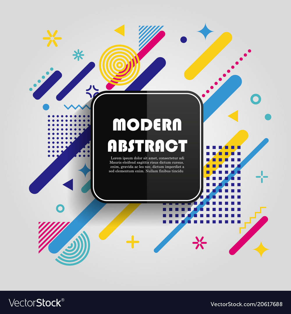 Abstract colorful geometric pattern design Vector Image Abstract colorful geometric pattern design