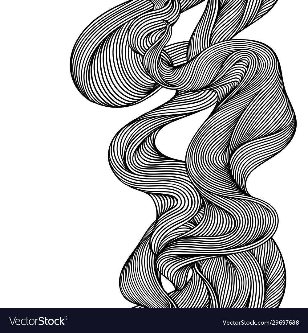 Abstract Wave Pattern - Monochrome