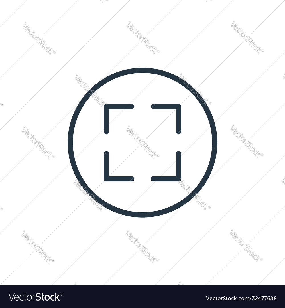 Camera icon editable stroke linear