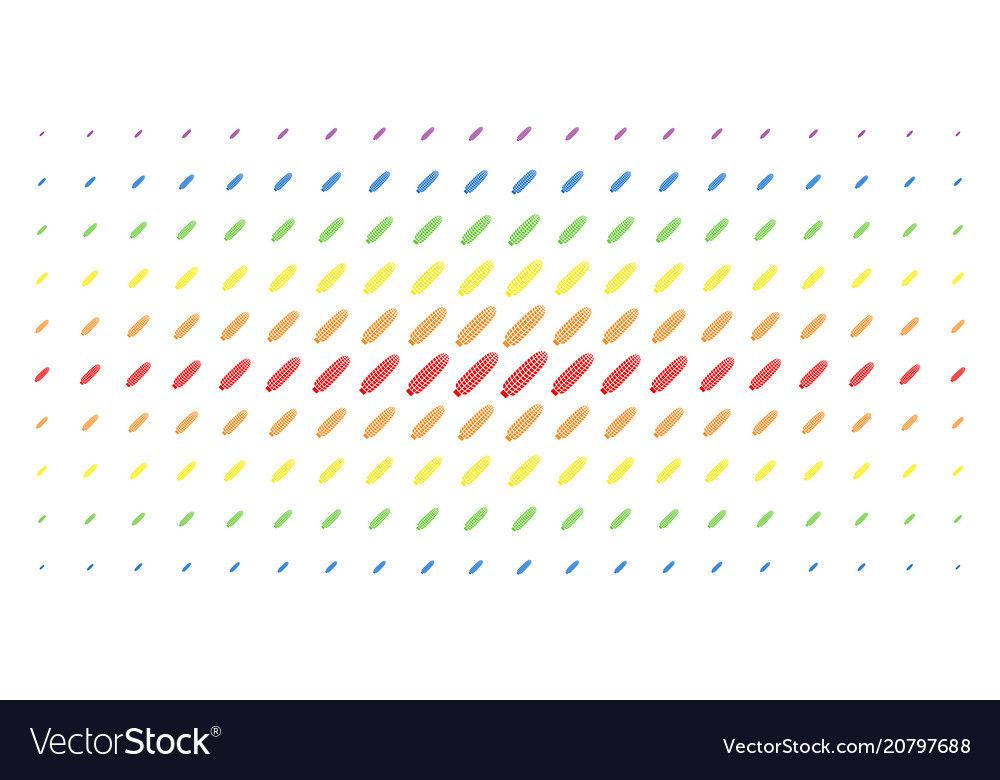 Corn spectrum halftone matrix