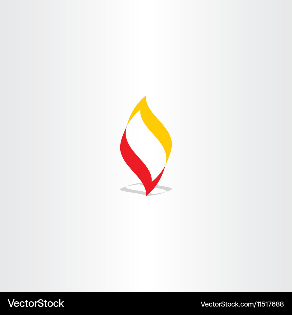 Fire logo flame element design Royalty Free Vector Image
