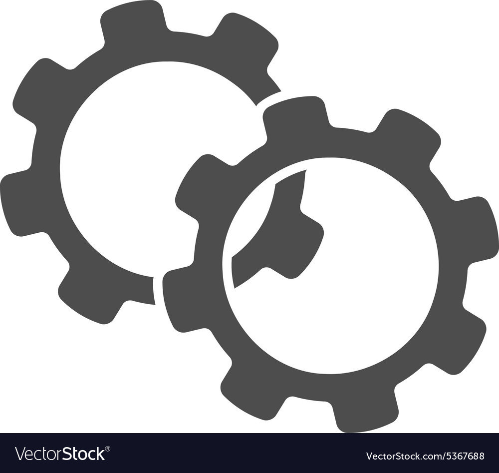 Gears icon from business bicolor set Royalty Free Vector