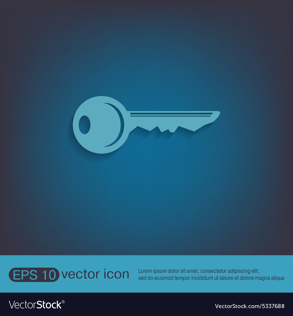 Key symbol icon Royalty Free Vector Image - VectorStock