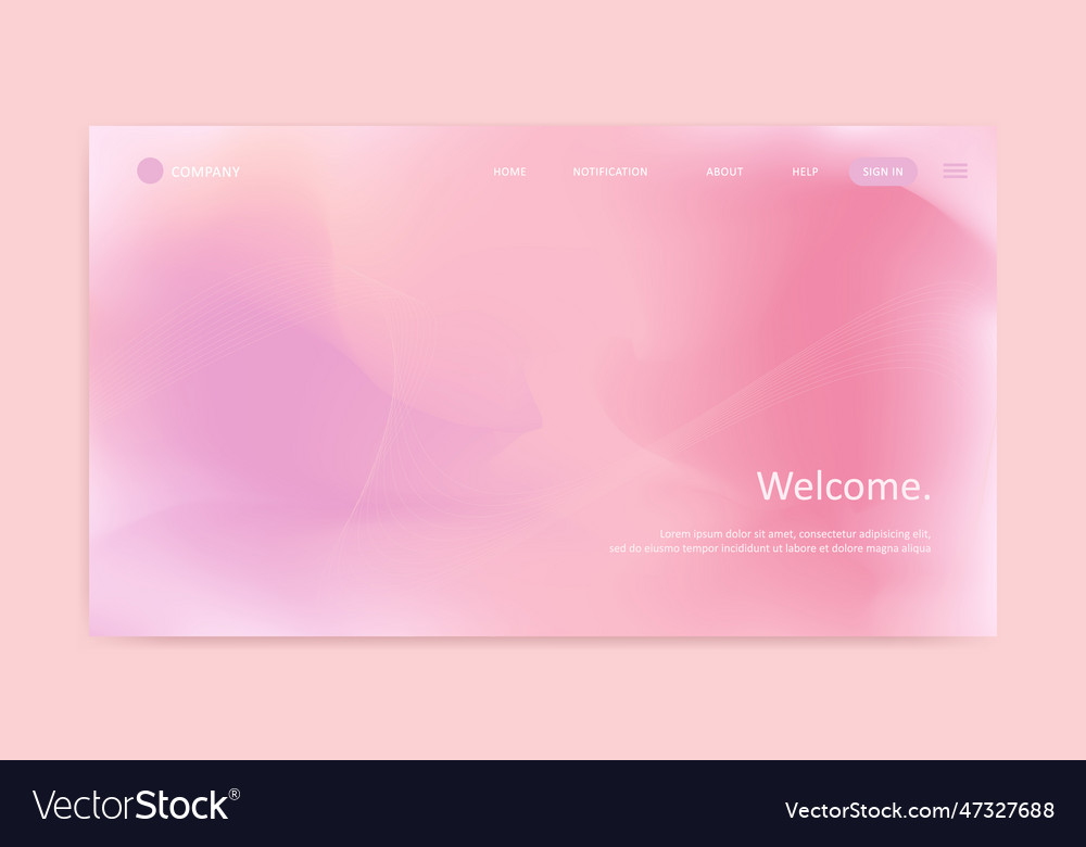 Landing page gradient mesh background