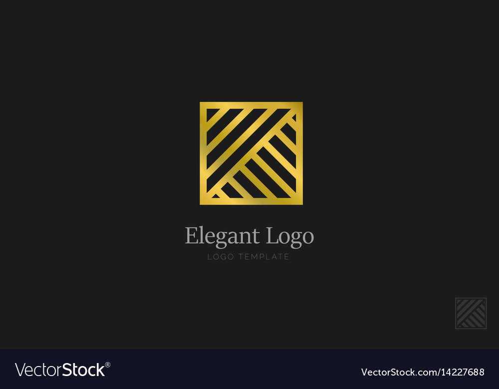 Minimalistic elegant logo luxury emblem template