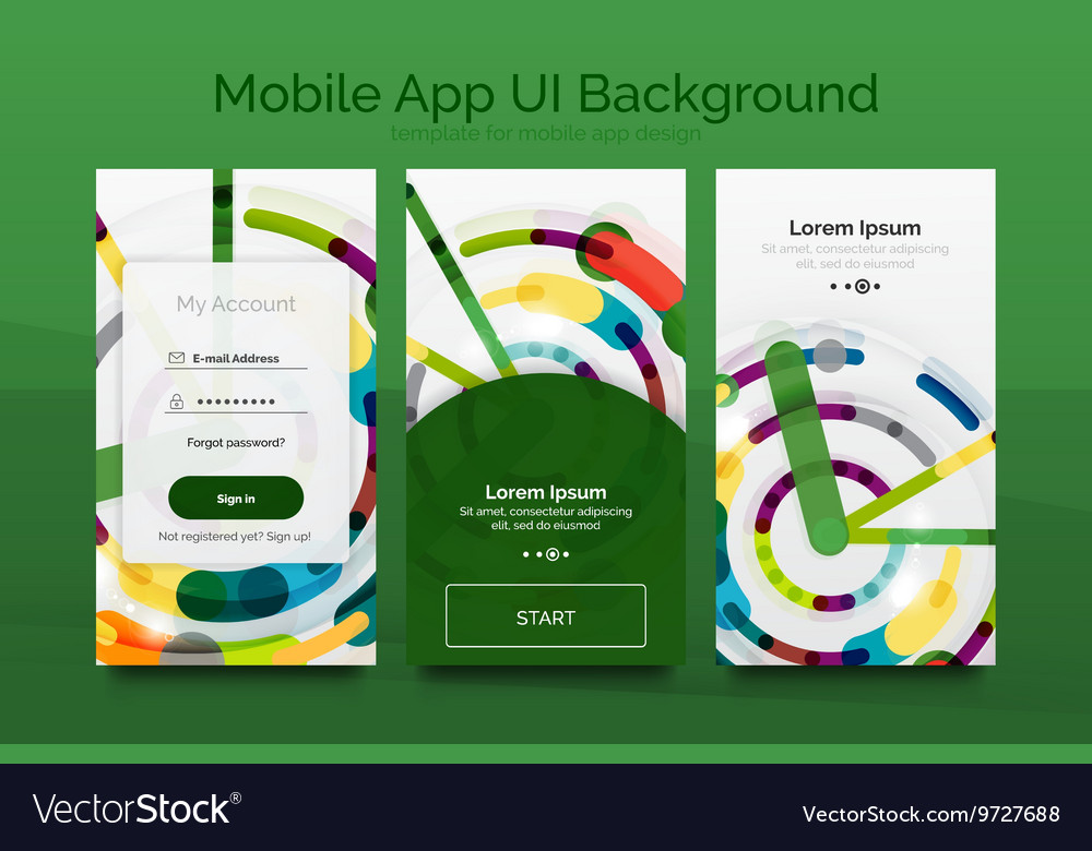 Mobile background ui