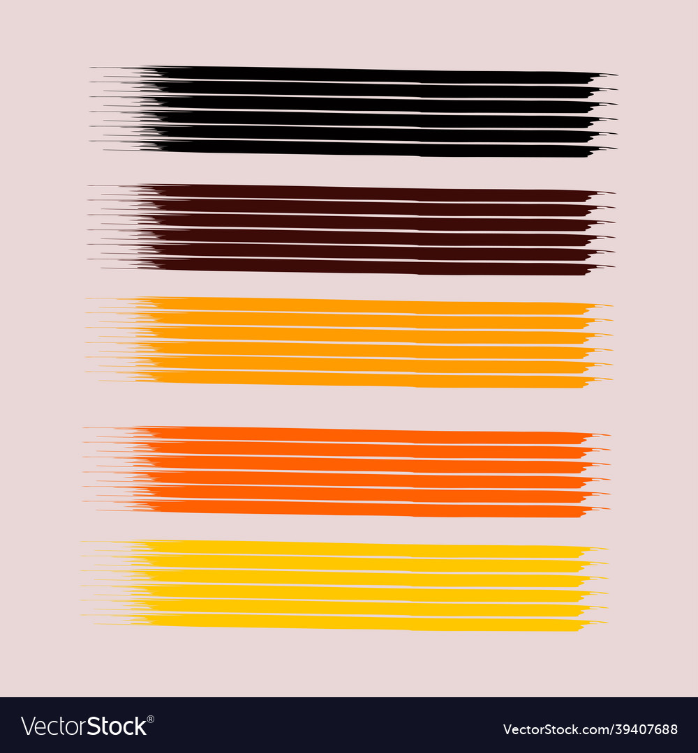 Modern brush colorful stroke shape for text design