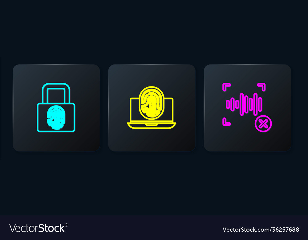 Set line fingerprint with lock rejection voice