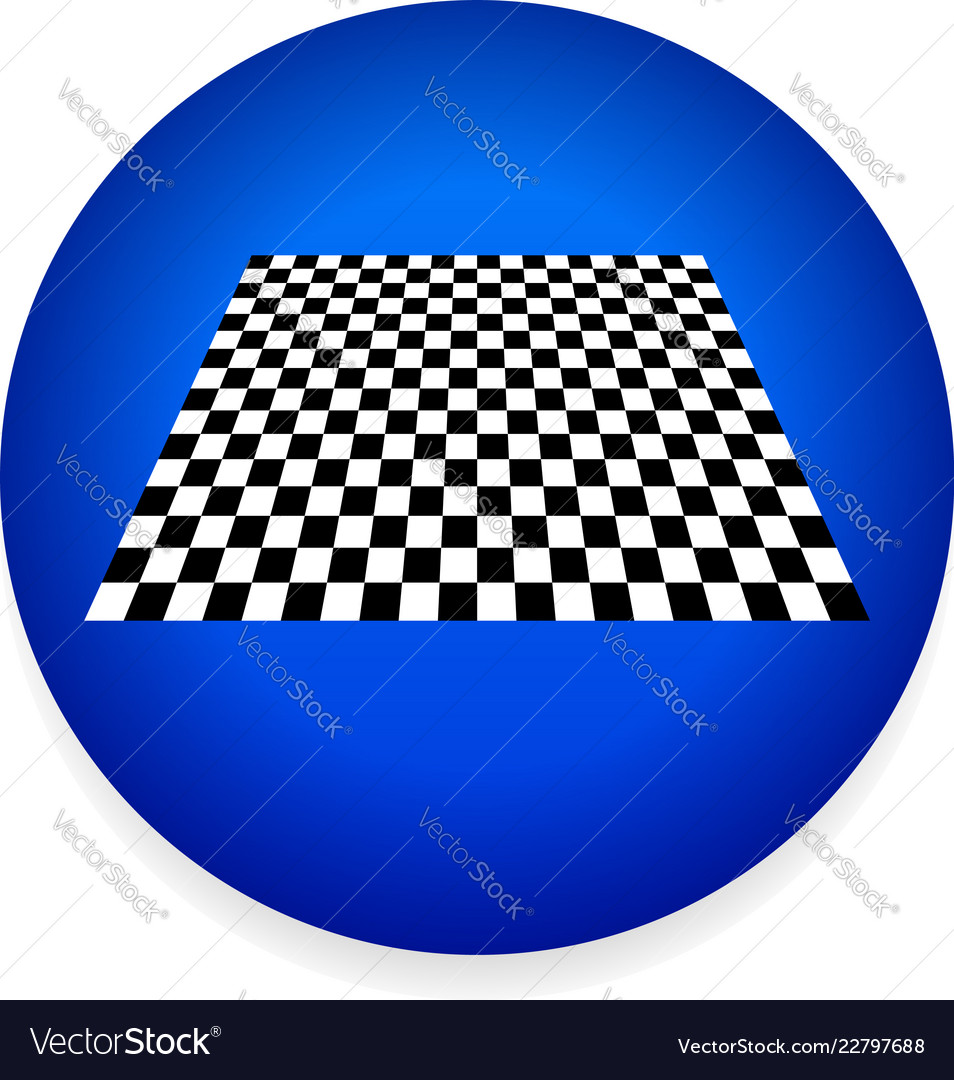 Simple icon with checkered plane - checkerboard vector image Simple icon with checkered plane - checkerboard