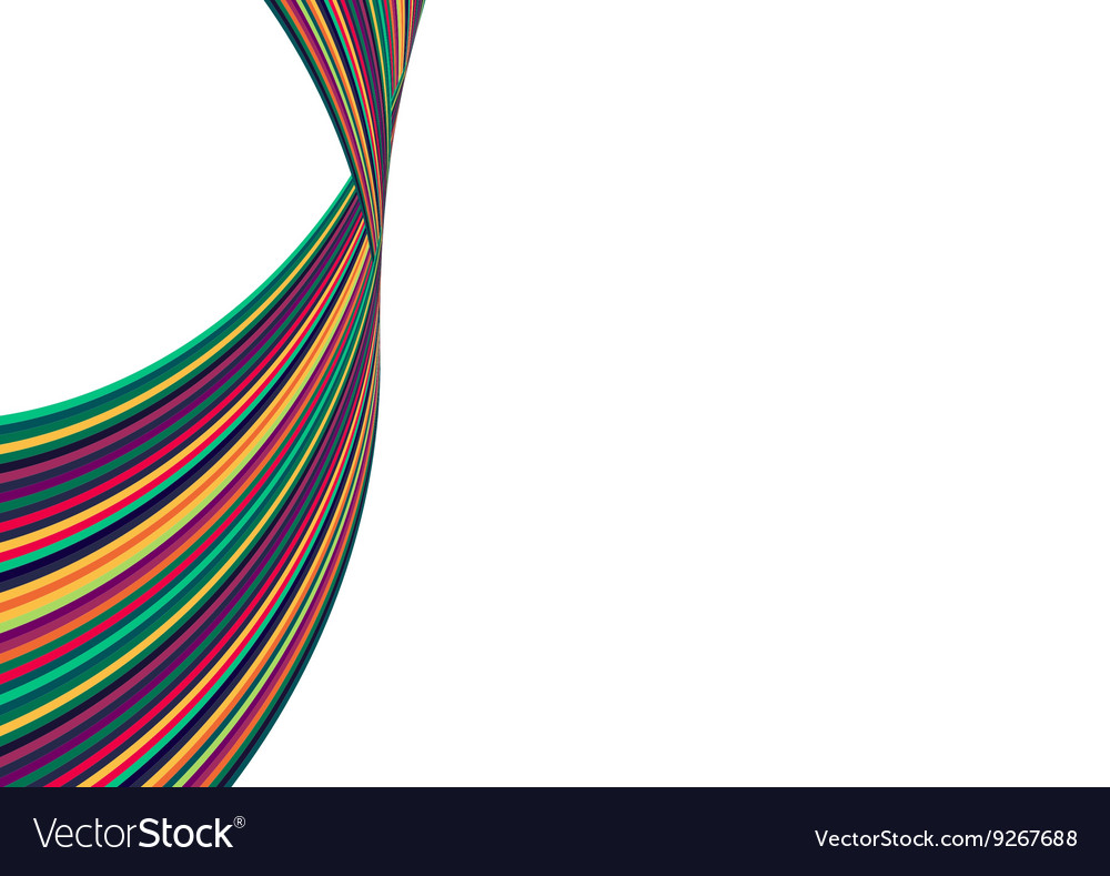 Smooth wave curve rainbow line background