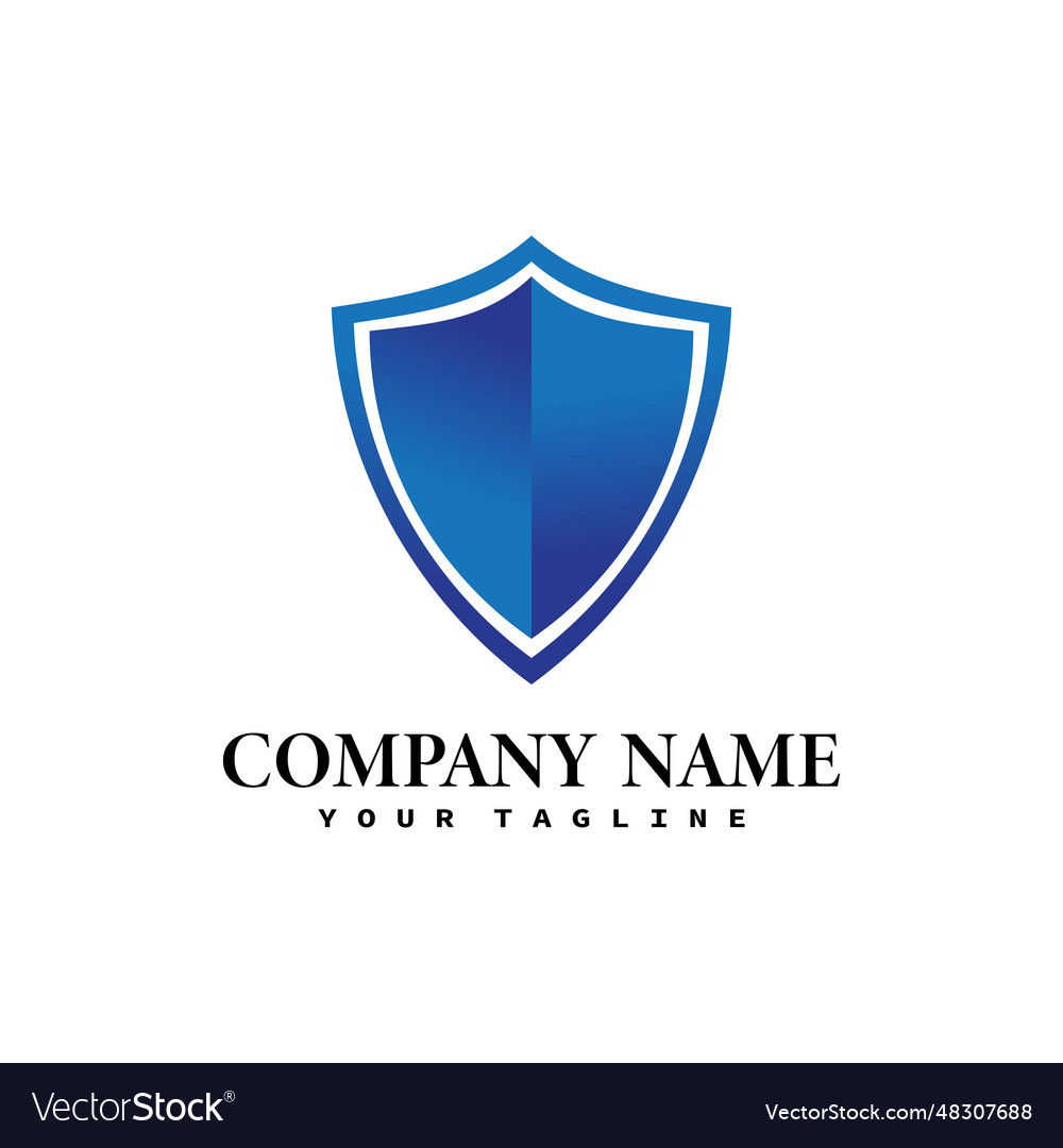 Technology protection shield sman logo icon Vector Image